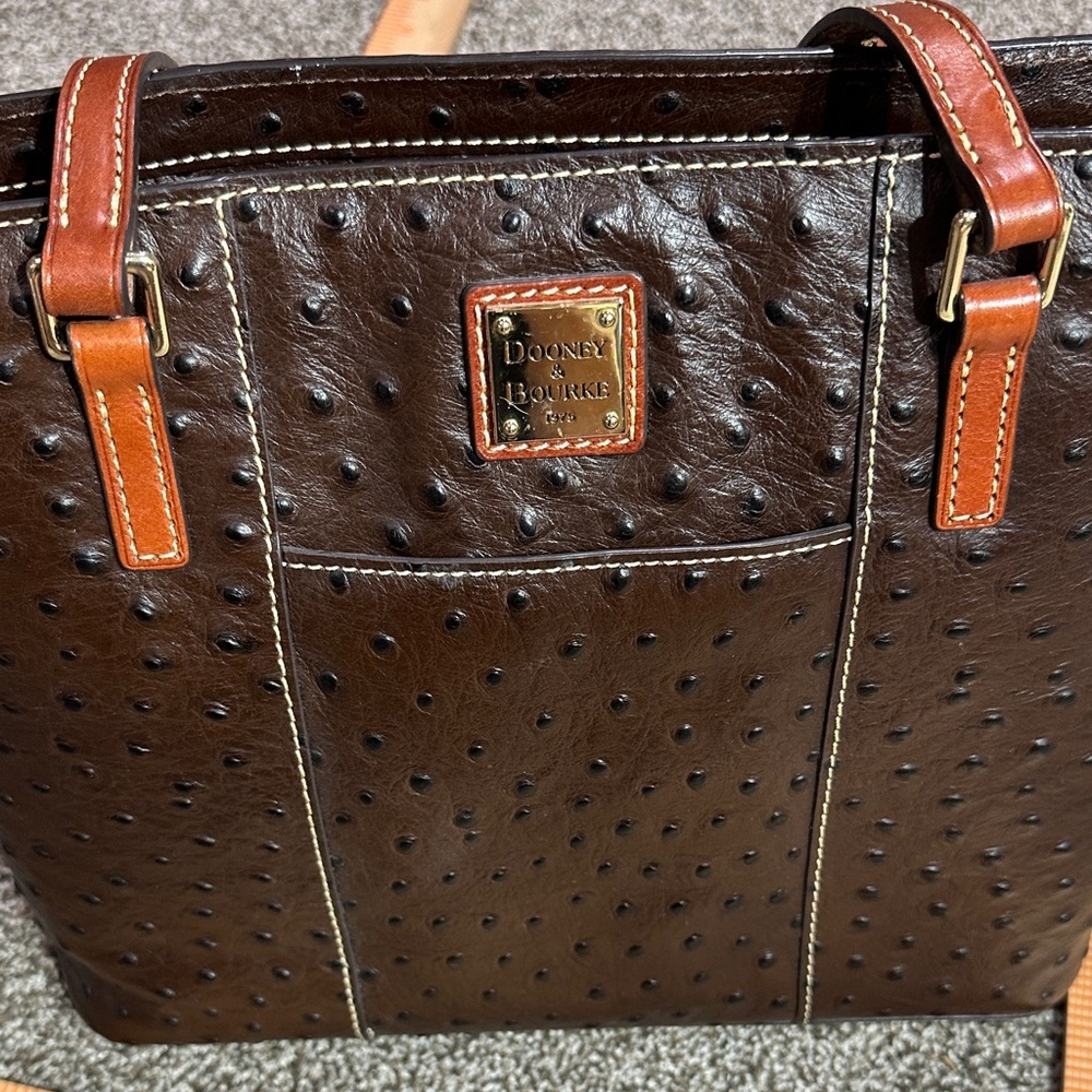 Dooney & Bourke Ostrich Small Lexington tote bag. - Picture 11 of 13